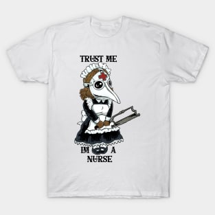 Curative Shadows: The Plague Nurse Design T-Shirt